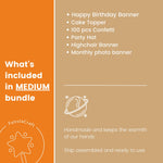 First Trip Around the Sun Birthday Decorations - Space Party Bundle