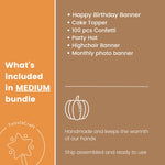 Little Pumpkin Boy 1st Birthday Decorations - Fall Party Supplies