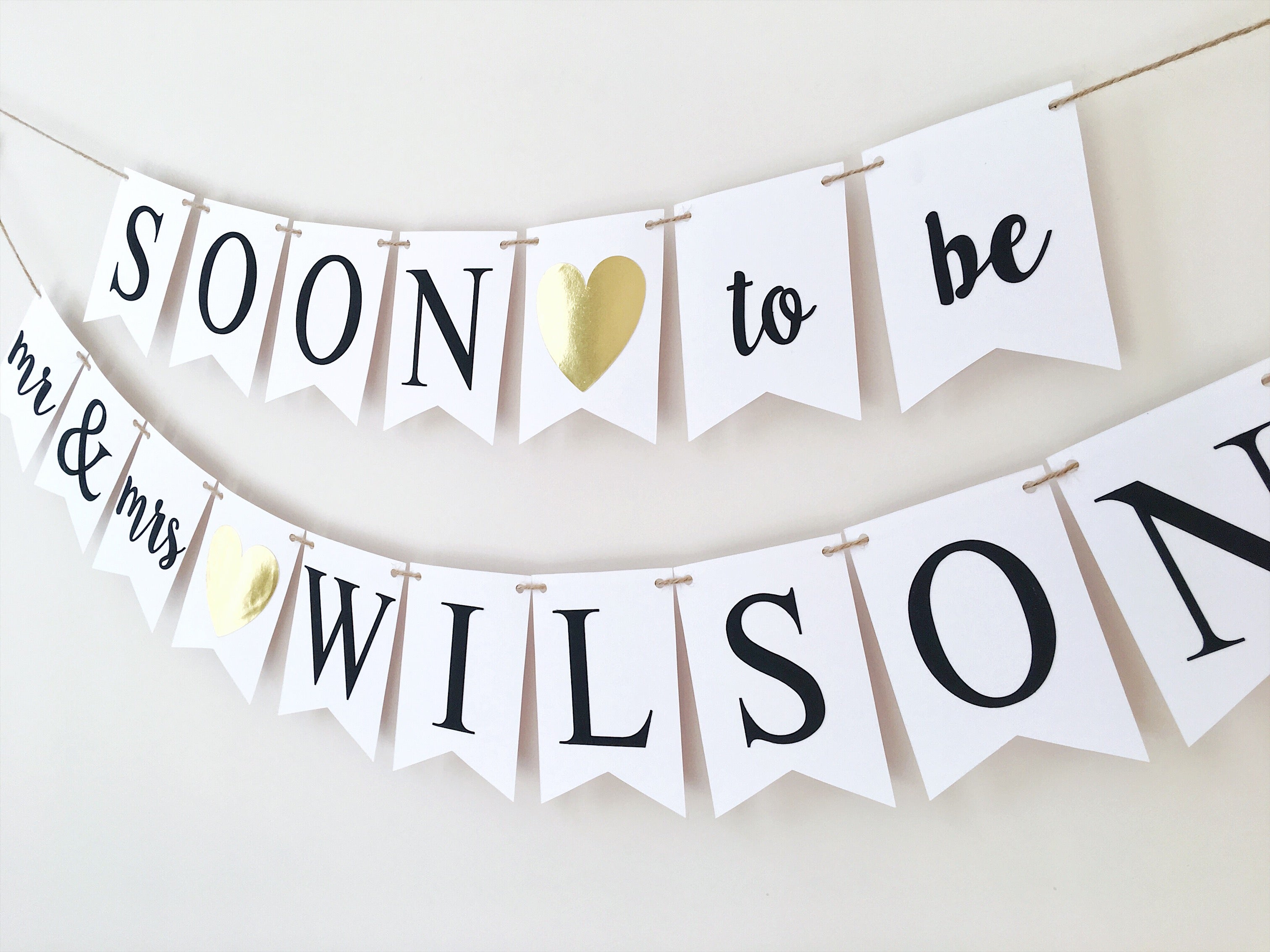 Soon to be Mr&Mrs Banner Engagement Party Decor Bridal Shower Party Ideas Bridal Shower Decor Black Gold Wedding Decor Personalised Wedding Banner 