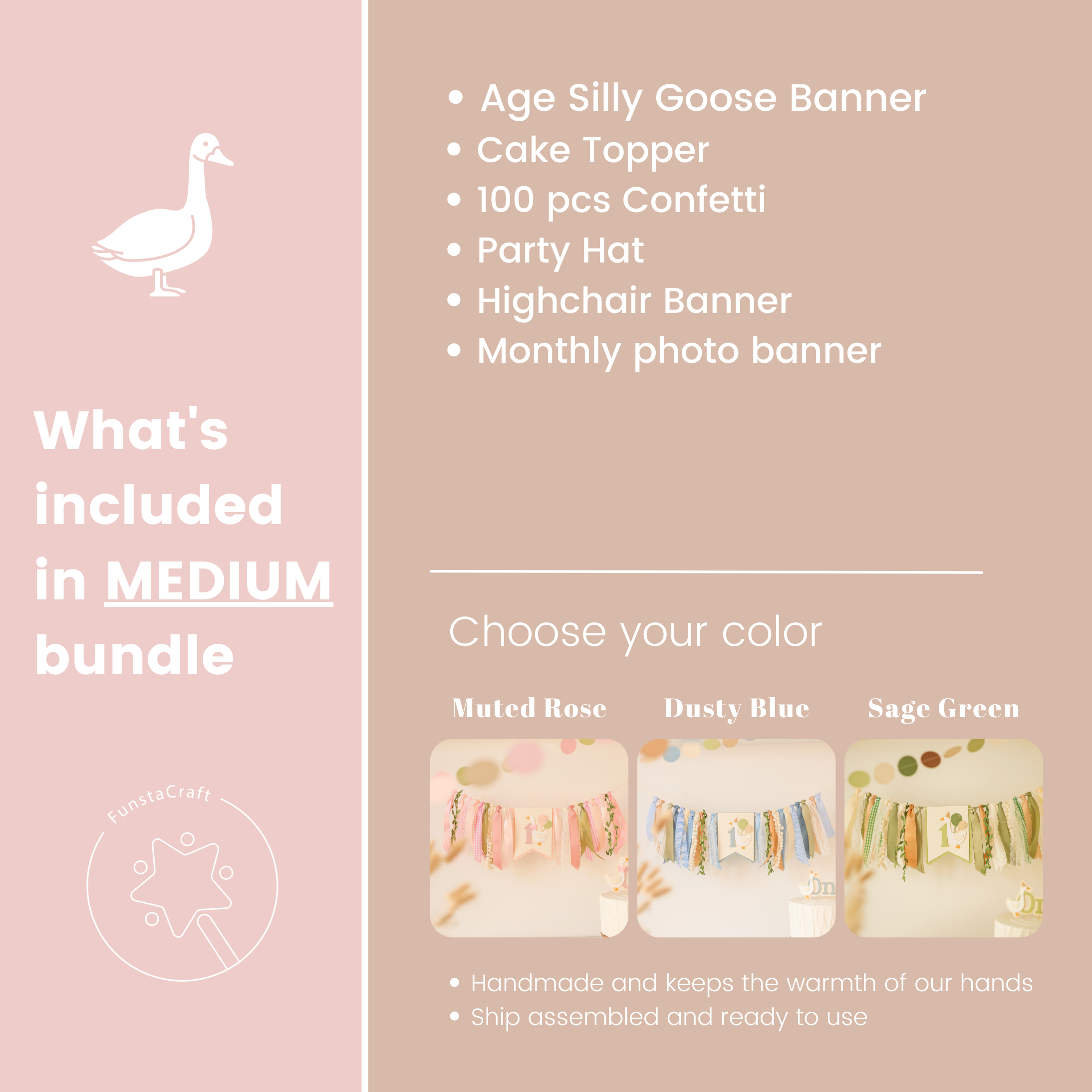 One Silly Goose Bundle Vintage Goose Birthday 