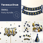 Twinkle Little Star 1st Birthday Bundle - Navy Blue Boy Party Decorations