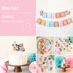 Two Let the Dogs Out, Cat and Dog Birthday Bundle, Kitten Puppy Banner