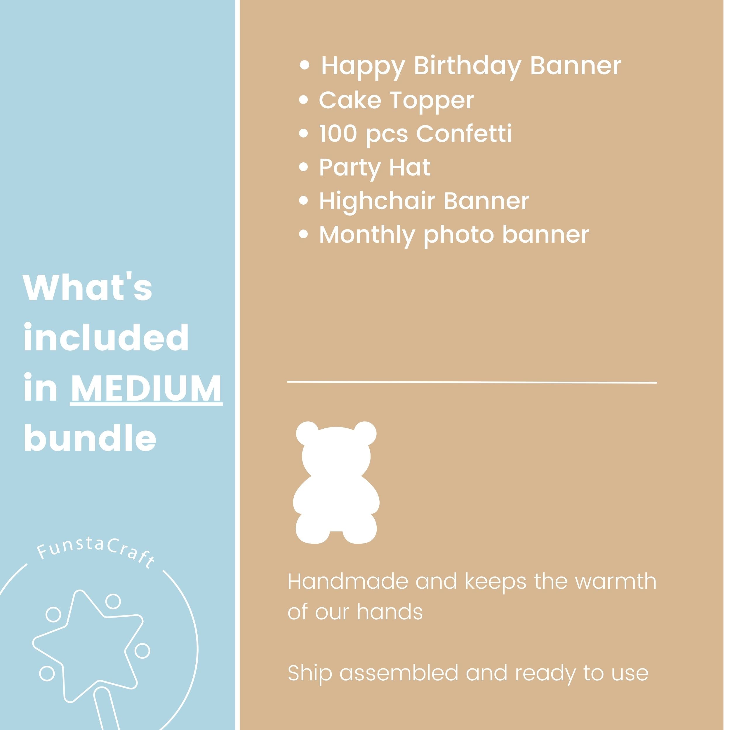 Teddy Bear 1st Birthday Decorations - Beary First Birthday Bundle