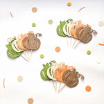 Autumn Boy Pumpkin Cupcake Toppers Fall Pumpkin Shower Pumpkin Theme