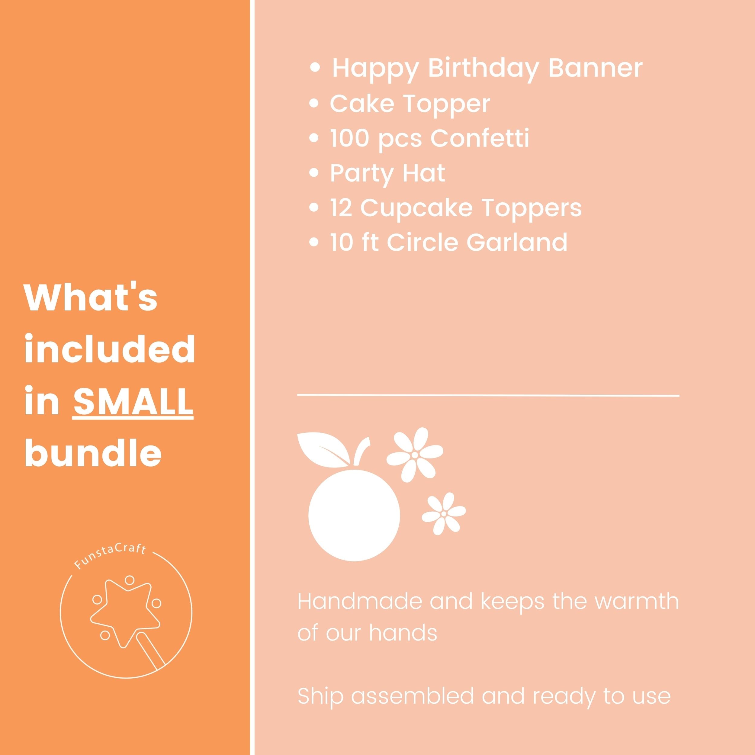 Little Cutie 1st Birthday Party Bundle - Orange Clementine First Birthday