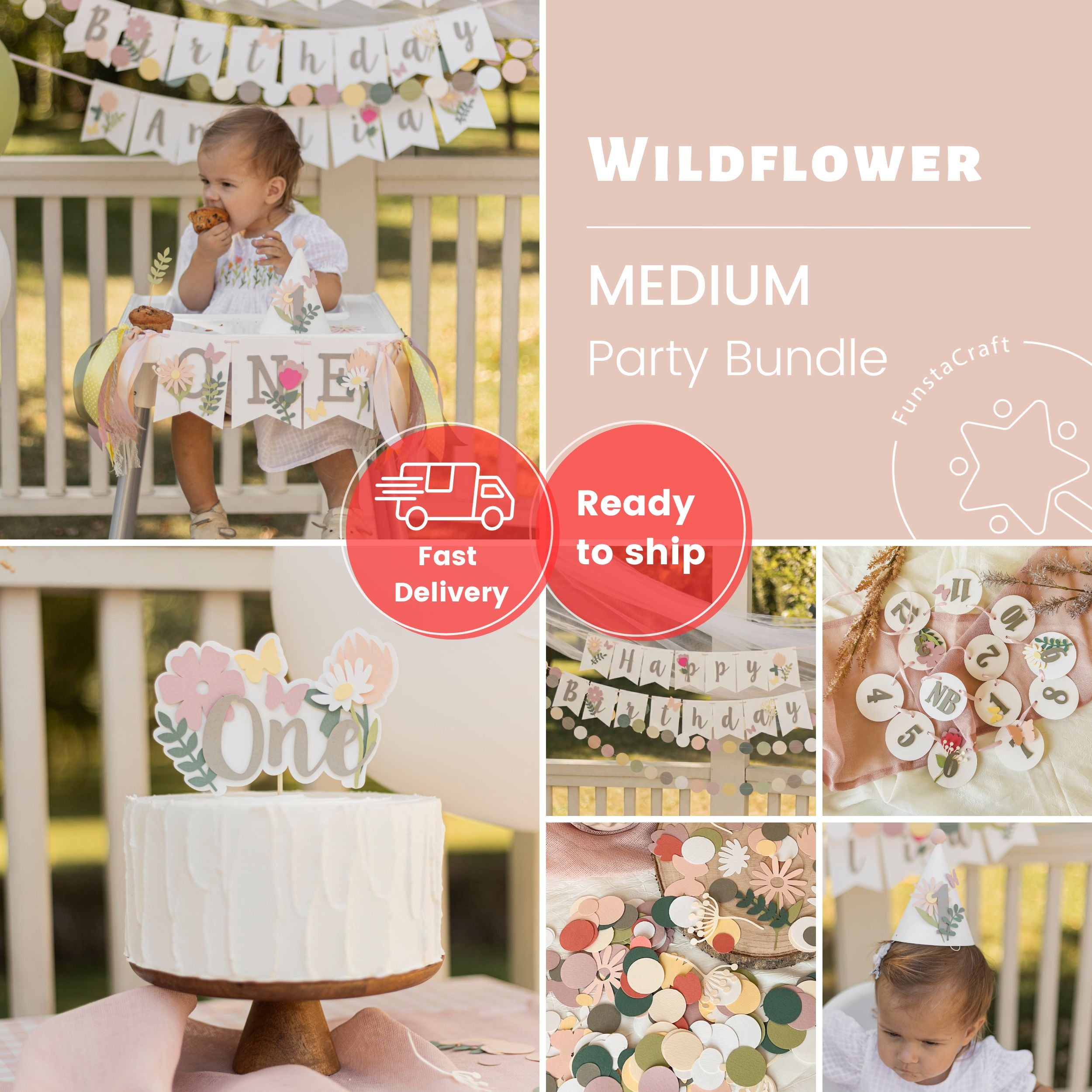 Wildflower 1st Birthday Bundle