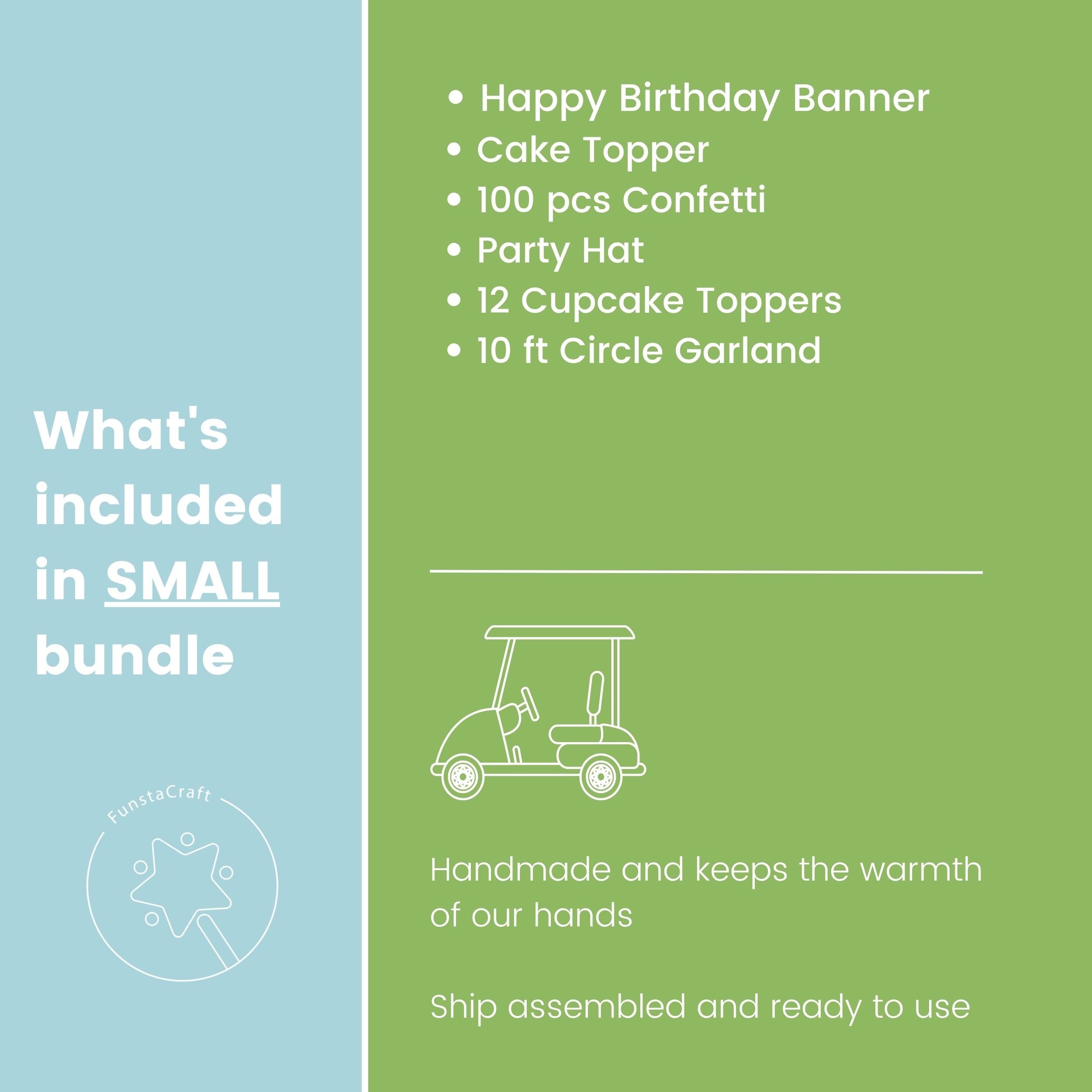 Golf 1st Birthday Party Bundle - Boy Hole in One Birthday Decorations