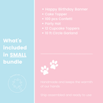 Two Let the Dogs Out, Cat and Dog Birthday Bundle, Kitten Puppy Banner
