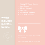 Pink Bow Bundle Coquette Birthday Pink Blush Birthday party Pink Ribbon Theme