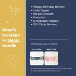 Twinkle Little Star 1st Birthday Bundle - Navy Blue Boy Party Decorations