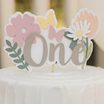 Wild Flower Cake Topper Wildflower 1st Birthday Wild and Onederful Garden Party Floral Birthday Summer party 