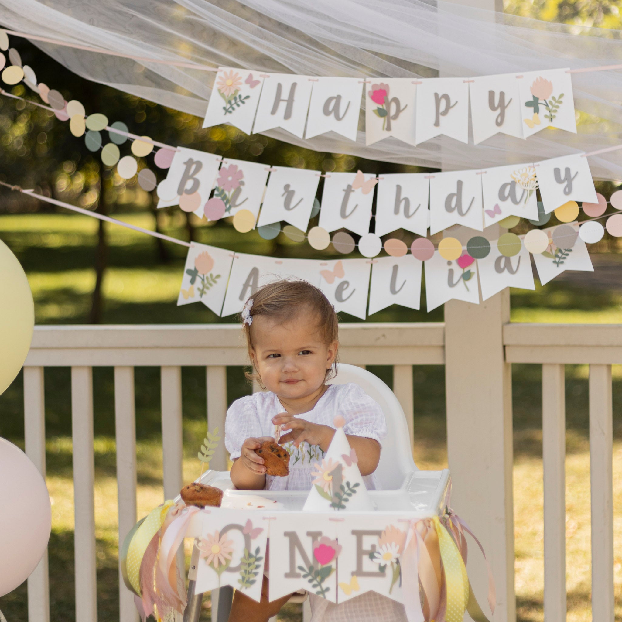 Wildflower First Birthday High Chair Banner Girl Wildflower First Birthday Party Decorations Wildflower theme Summer Little Wildflower Garden Party Wild One Wild and Onederful Our Wildflower is One Birthday