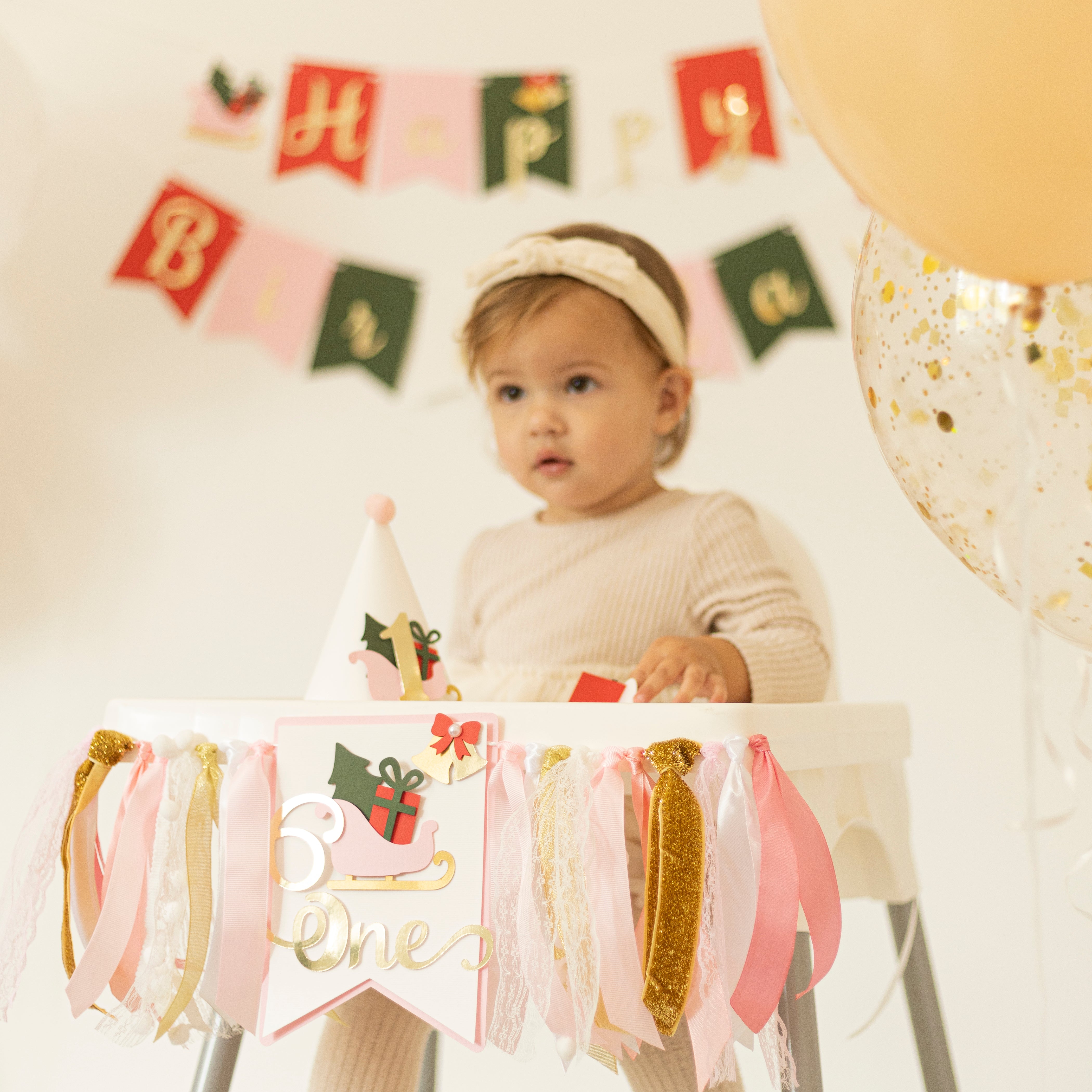 Christmas 1st Birthday  Winter Onederland party Party Decorations Christmas Holiday Birthday Winter Girl Birthday Party Oh What Fun it is to be One