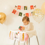 Oh What Fun it is to be One Highchair Banner - Christmas December 1st Birthday