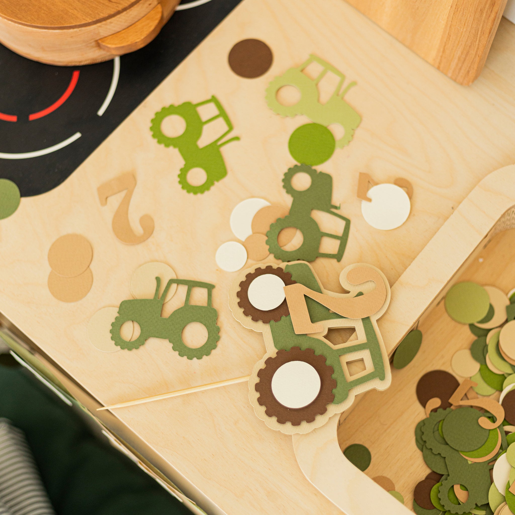 Tractor Confetti Tractor Birthday Party Decorations Tractor Decor Farm theme Birthday party