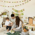 Tractor Birthday Garland - Green & Brown Farm Party Decorations