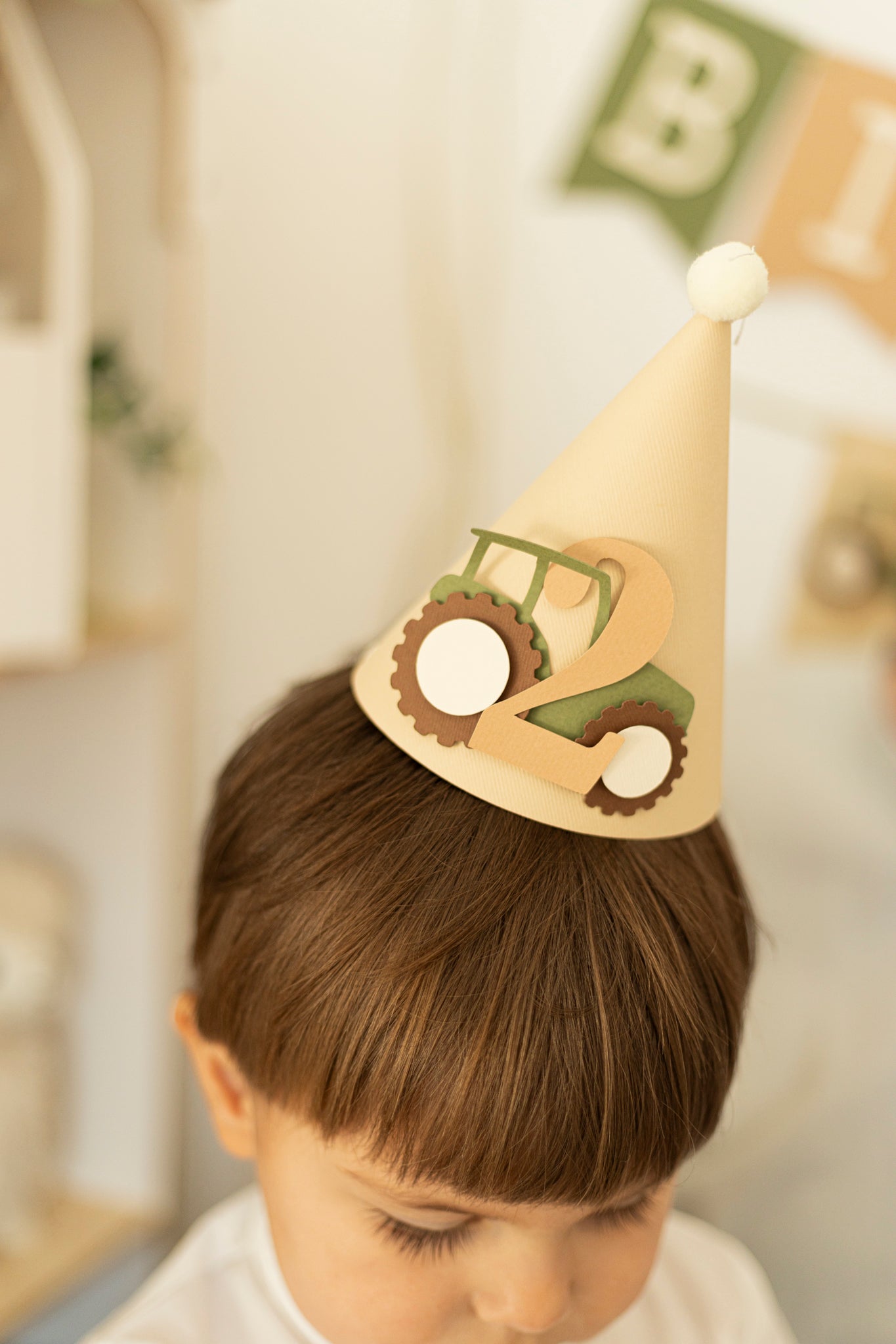 Tractor Party Hat Farm Birthday Decorations Tractor Birthday Party Hat Birthday Party Hat for Boys 