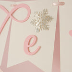 Pink Bow Baby It's Cold Outside Banner