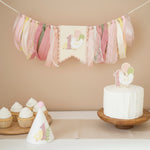 Chicken 1st Birthday Highchair Banner: This Chick is ONE