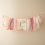 Chicken 1st Birthday Highchair Banner: This Chick is ONE