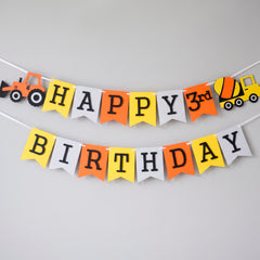 Construction Birthday Banner