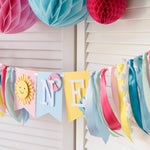 Beach Ball First Birthday High Chair Banner Girl Beach First Birthday Party Decorations Let's Par-Tee Birthday Beach Ball Party Ideas Splish Splash Birthday Pool Party Summer Fun party