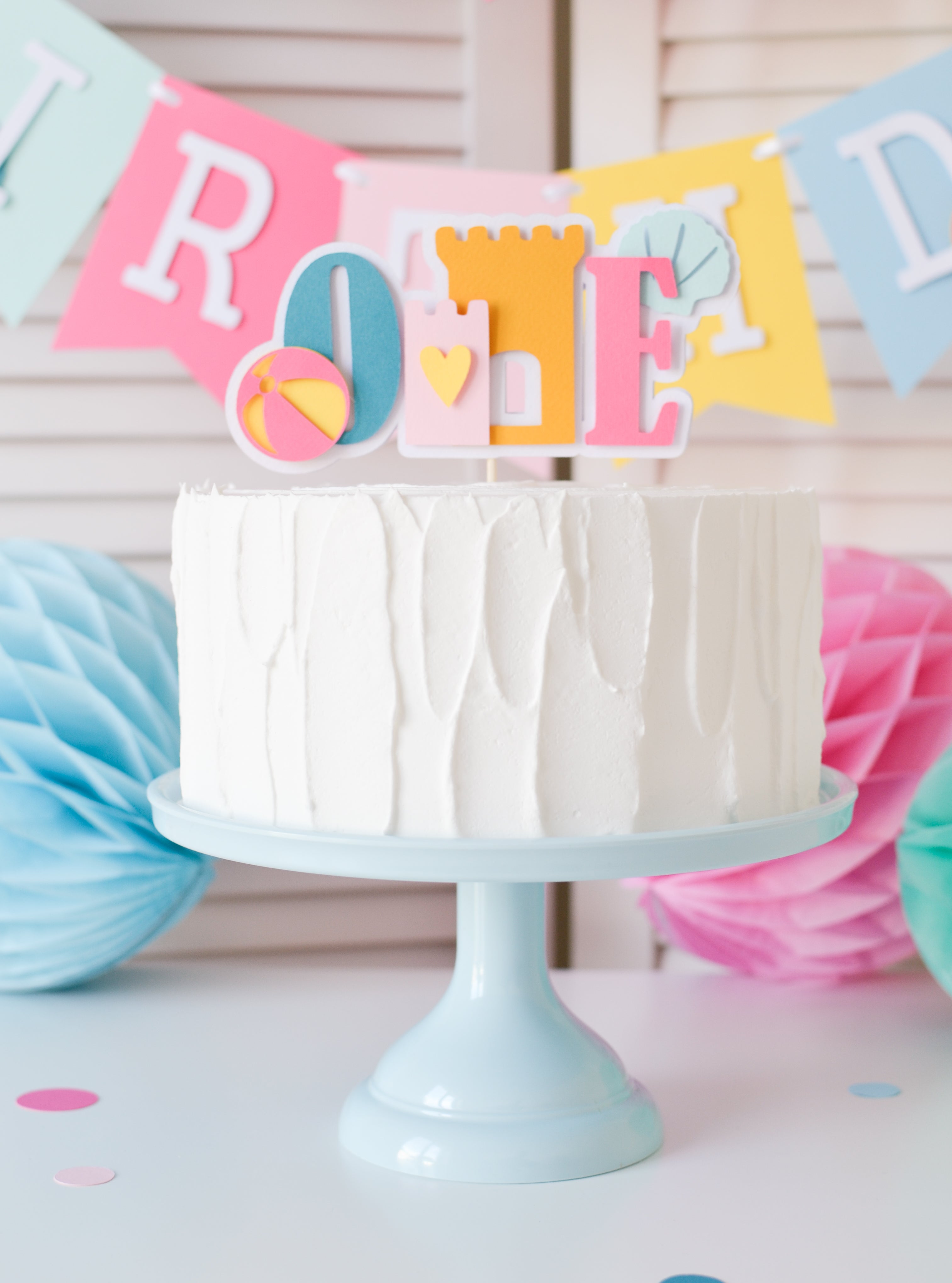 Beach Ball Cake Topper