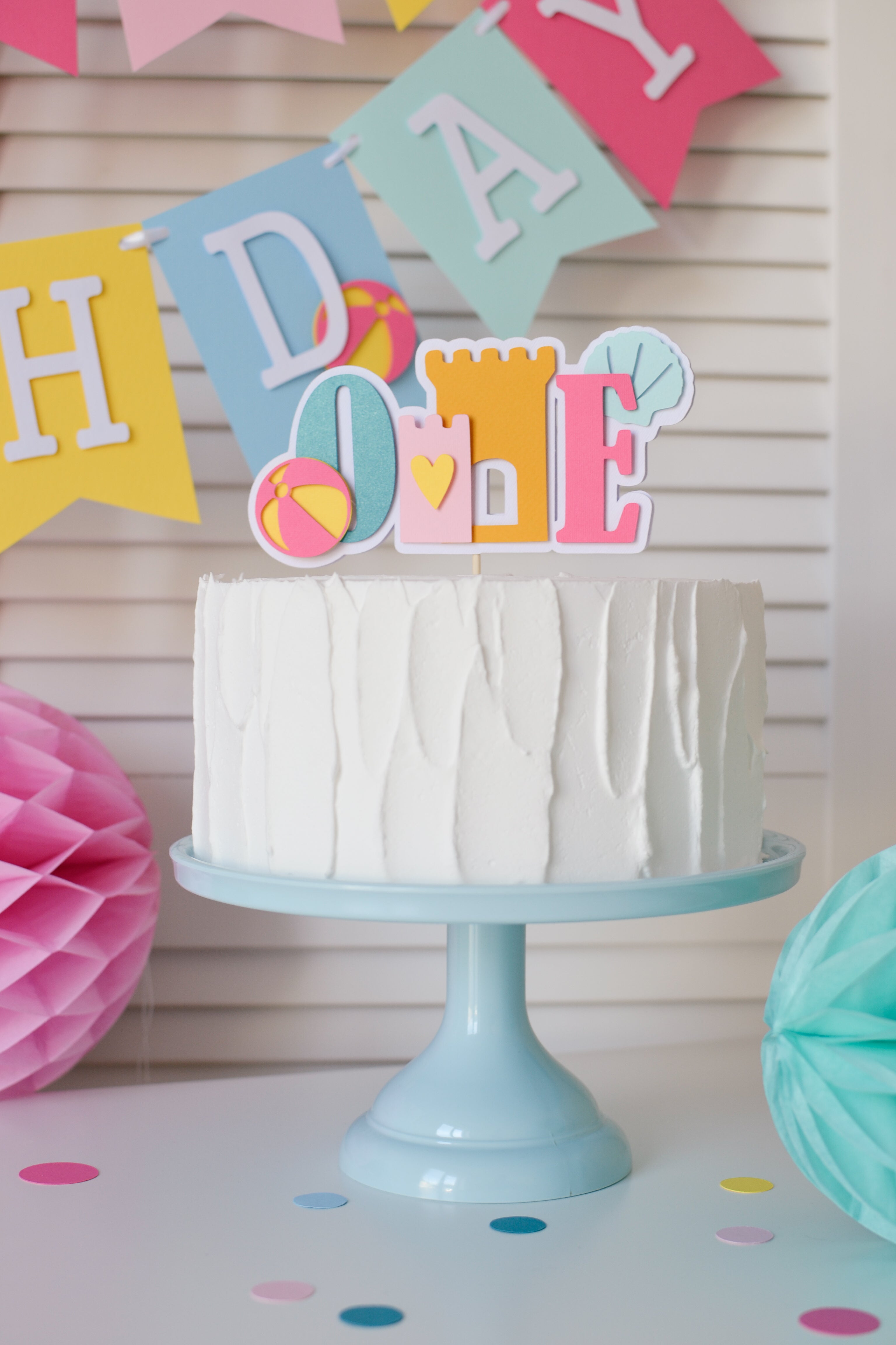 Beach Ball Cake Topper