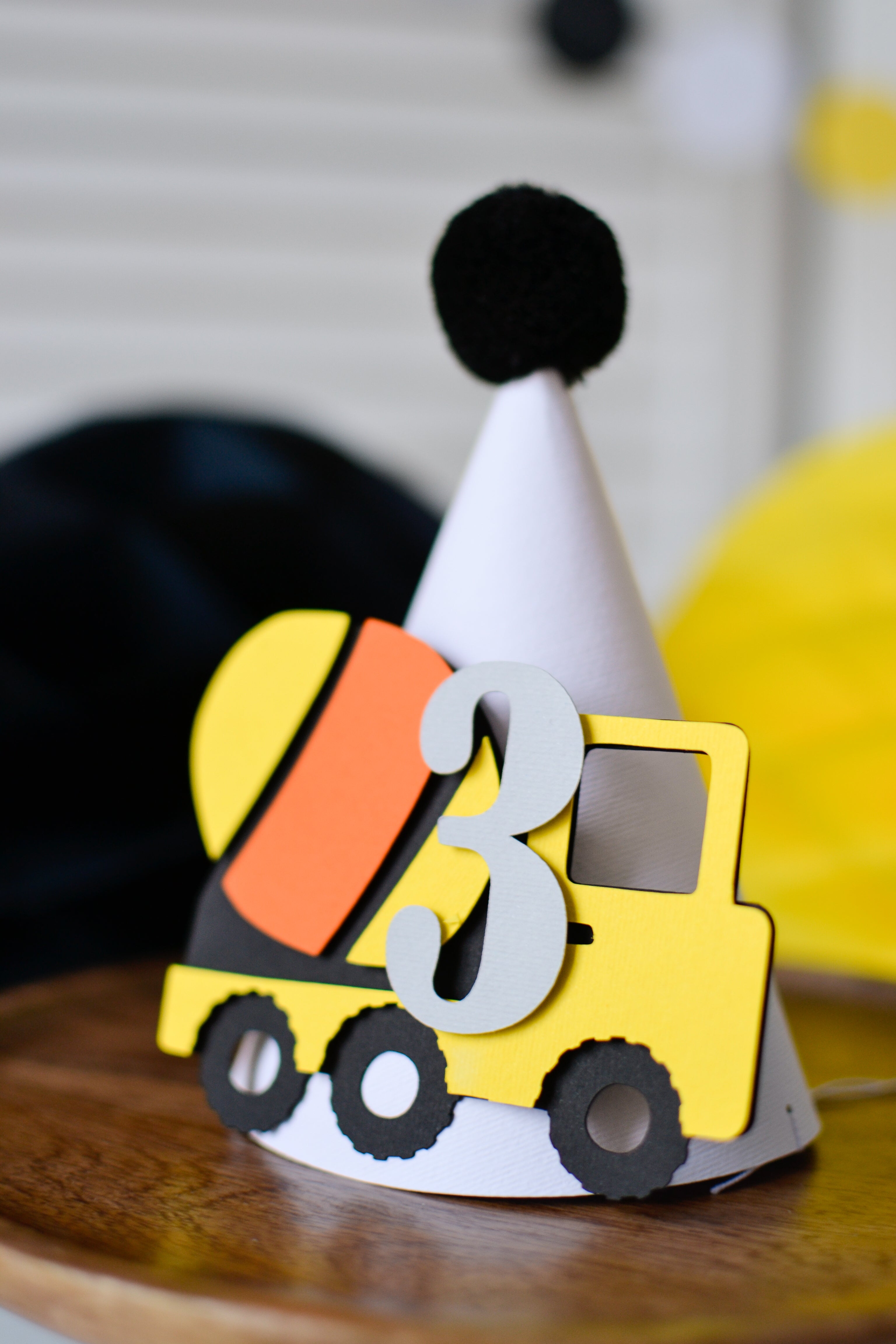 Construction First Birthday Construction Toddler Birthday Construction Party Under Construction Digger Excavator Truck Bulldozer  Dump Everything theme Construction Party Hat