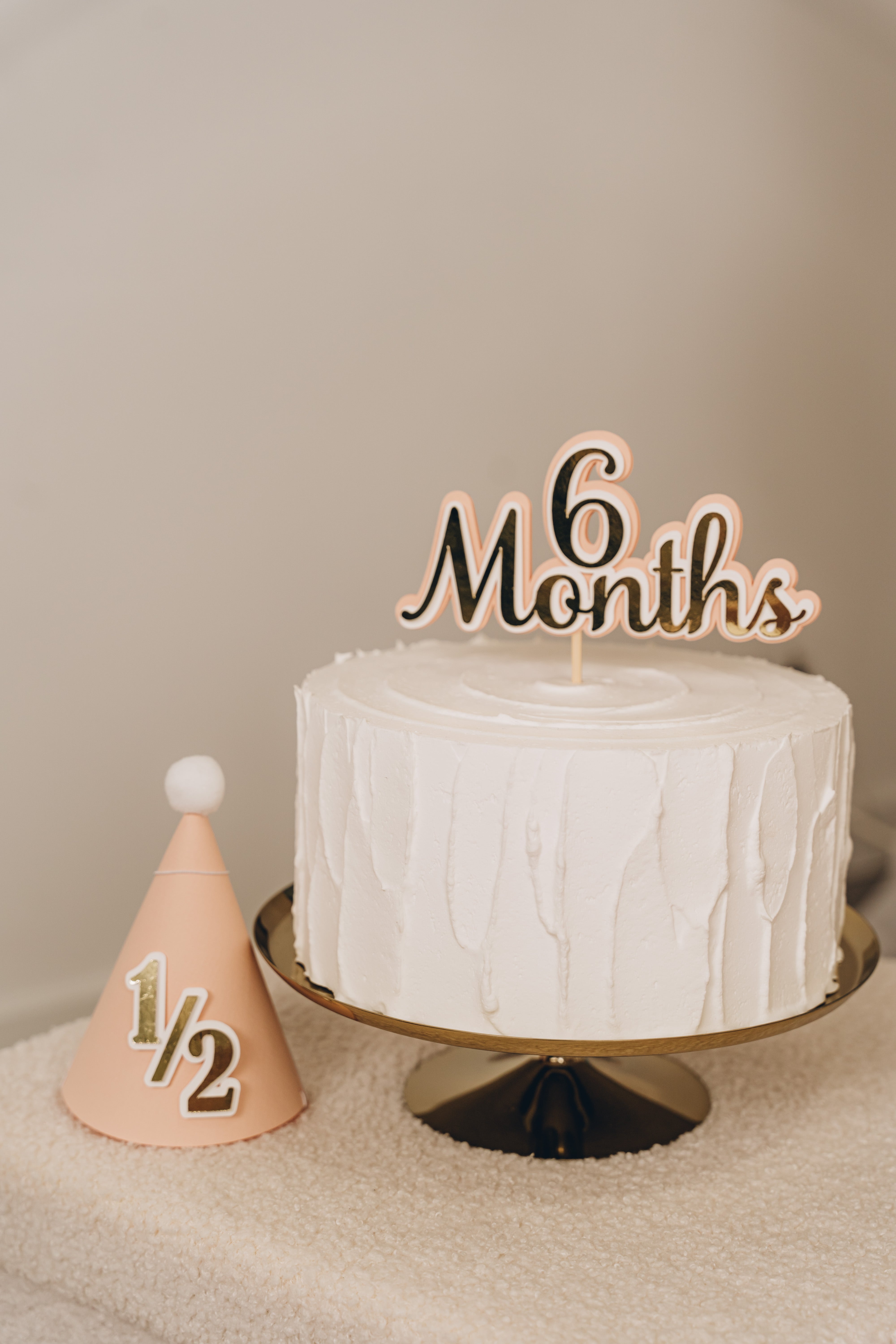 Party Propz Glitter 6 Months Birthday Cake Topper Golden Online in India,  Buy at Best Price from Firstcry.com - 9093200