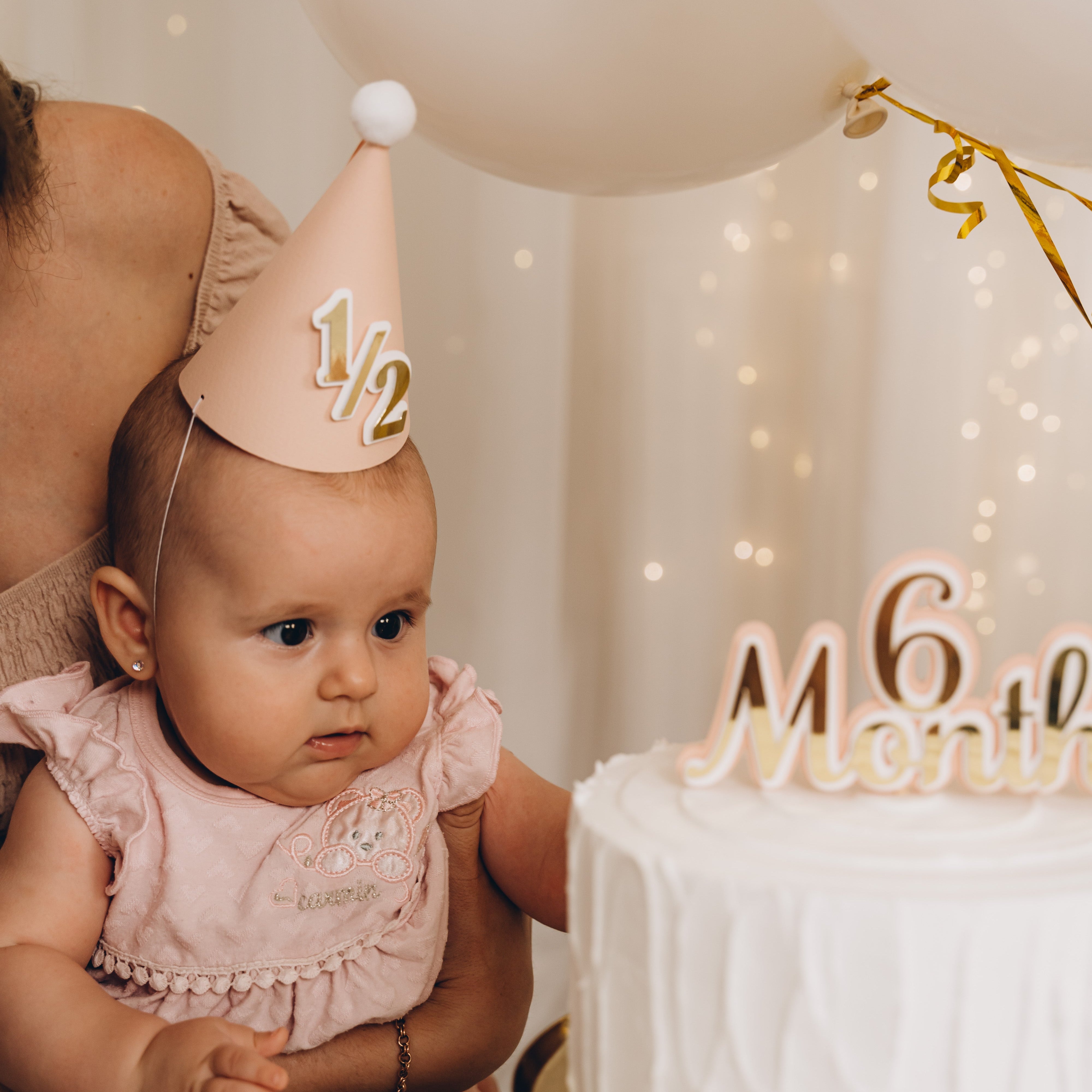 Girl Half Birthday Party Hat