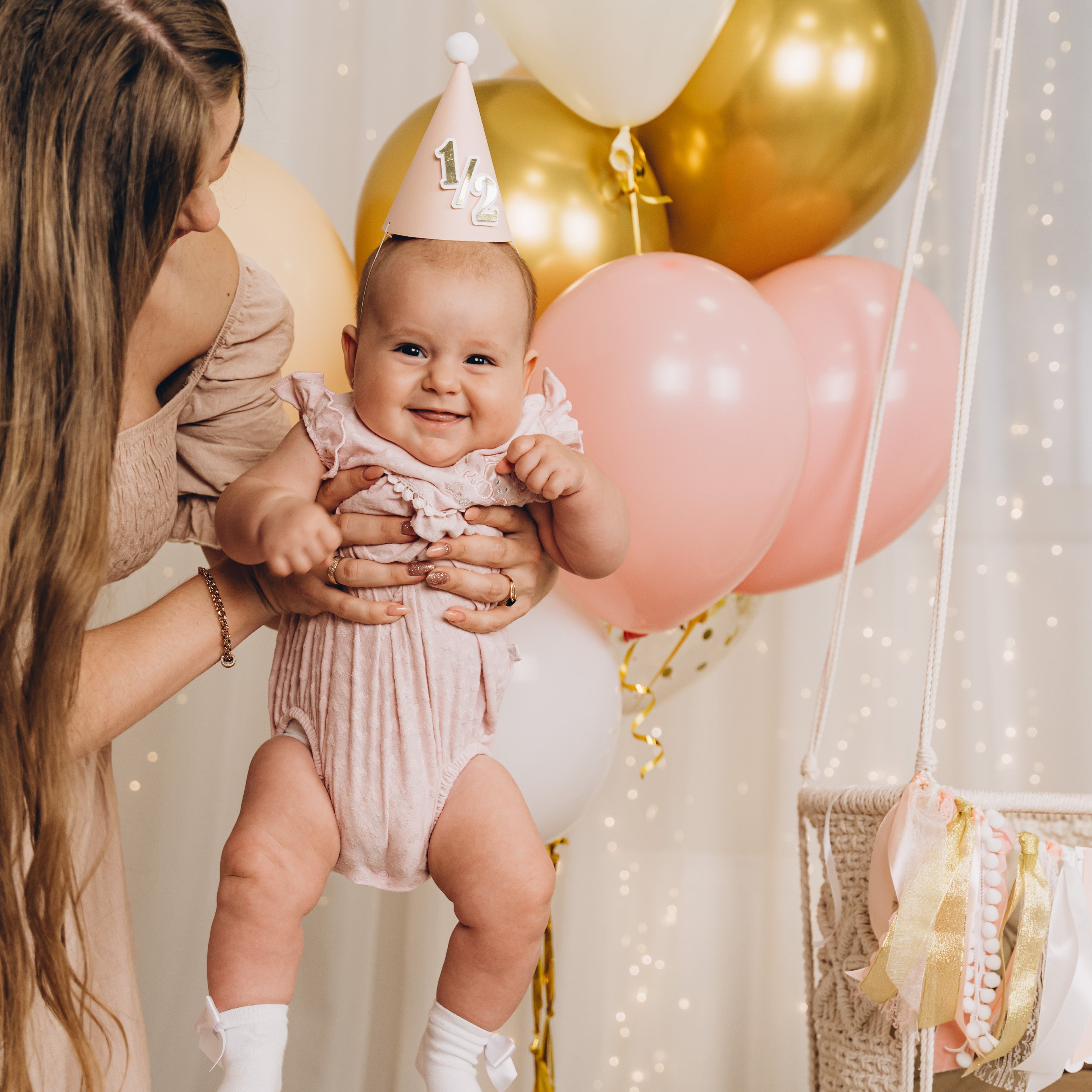Girl Half Birthday Party Hat
