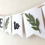 Bride To Be Greenery Banner Engagement Party Decor Bridal Shower Party Ideas Bridal Shower Decor Spring Wedding Decor