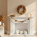 Turkey Garland - Thanksgiving Decorations - Fall Mantel Banner