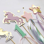 Unicorn Centerpieces Rainbow Birthday party Unicorn themed