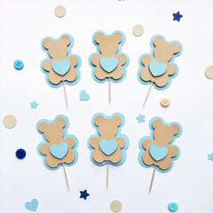 Teddy Bear Cupcake Toppers Beary Sweet One Birthday