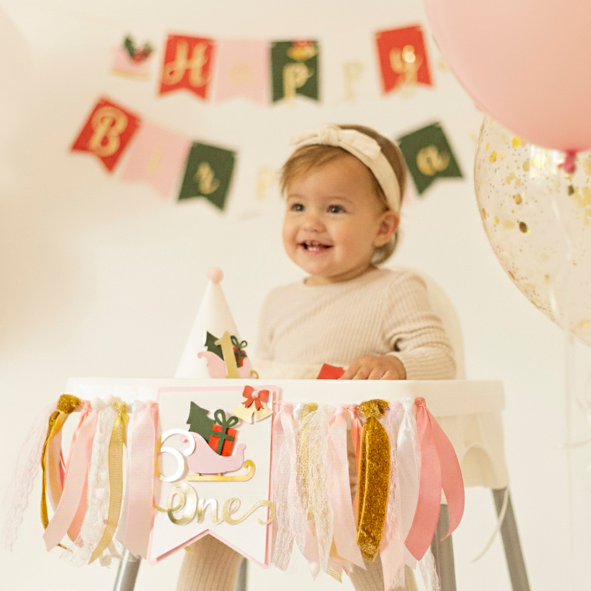 Fun to be One Birthday Decorations - Christmas 1st Birthday