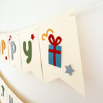 Fun to be One Birthday Banner - Retro Color Party Decorations