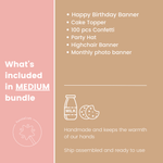 Girl Milk & Cookies Bundle, One Sweet Girl Birthday Decorations