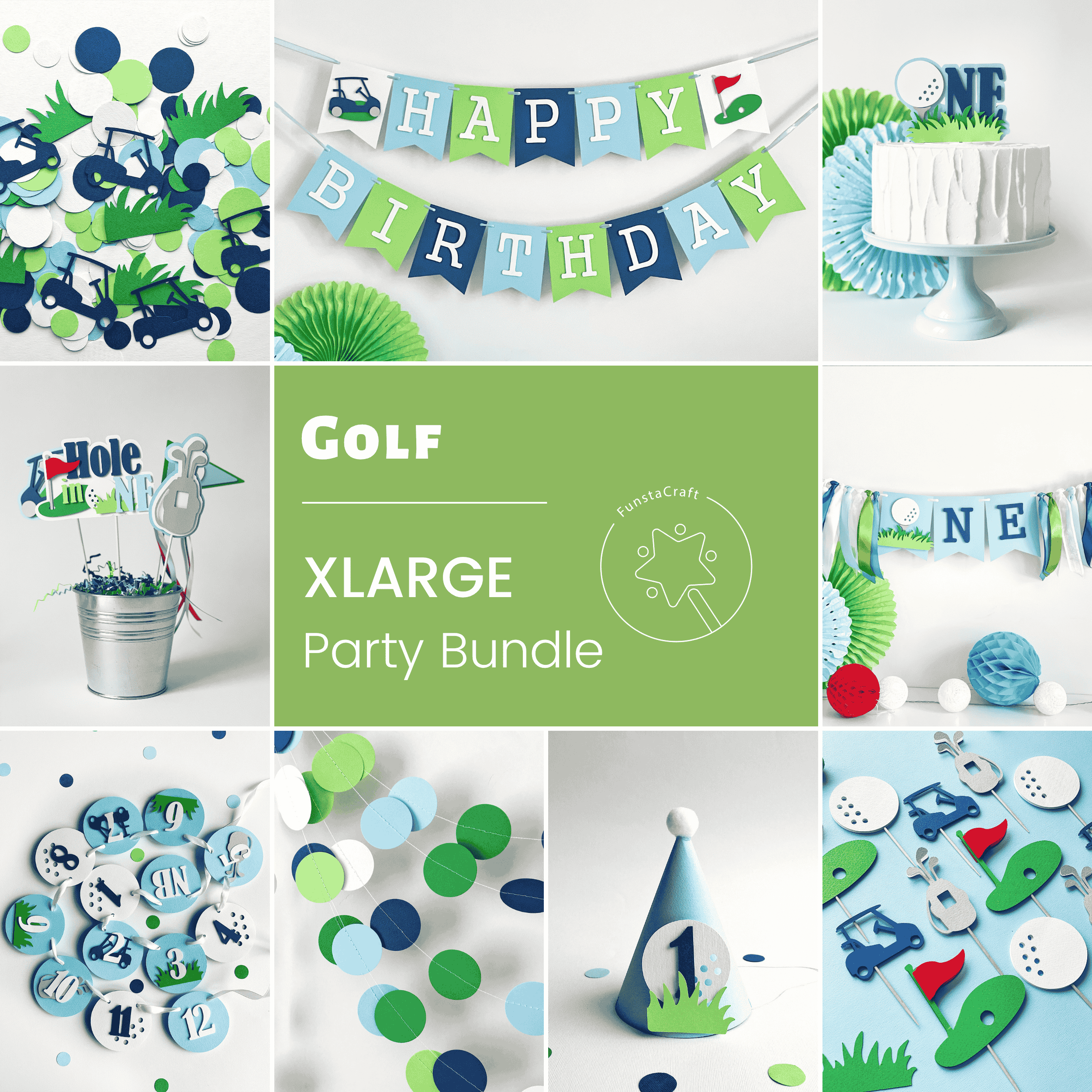 Golf theme, Hole in One Birthday Bundle, Let's Par-Tee Party