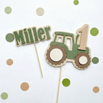 Tractor Cake Topper - Farm 1st Boy Birthday Decorations