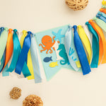 Oneder the Sea Highchair Banner - Ocean 1st Birthday Decoration