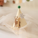 Children's party hat with deer design and number 