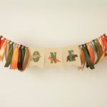 Woodland High Chair Banner - Forest Animals 1st Birthday Decor