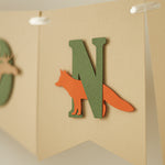 Woodland High Chair Banner - Forest Animals 1st Birthday Decor