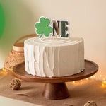 St Patrick's Cake Topper Lucky One First Birthday Decor Shamrock theme