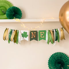 Lucky One Highchair Banner St Patricks Day Highchair Banner Our Little Shamrock