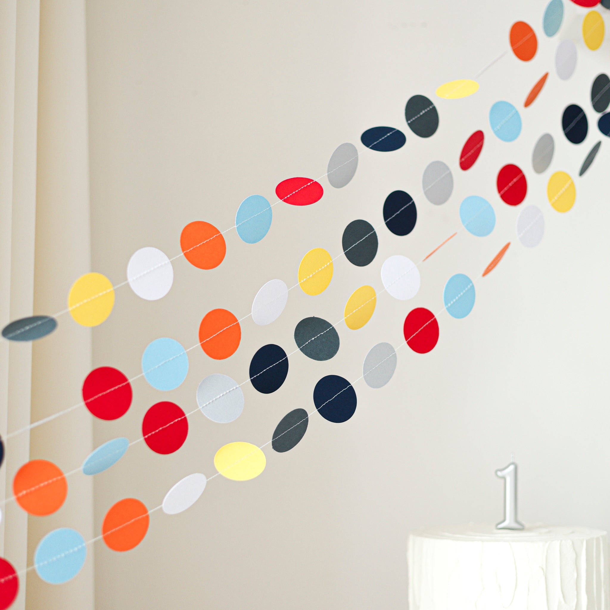 Space Garland - Boy 1st Birthday Decoration