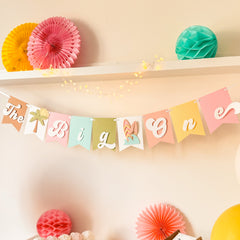 The Big One Surf Girl Birthday Banner, Surf First Birthday Decorations, Little Surfer Banner, Beach Theme Party, Pink Surf Decorations
