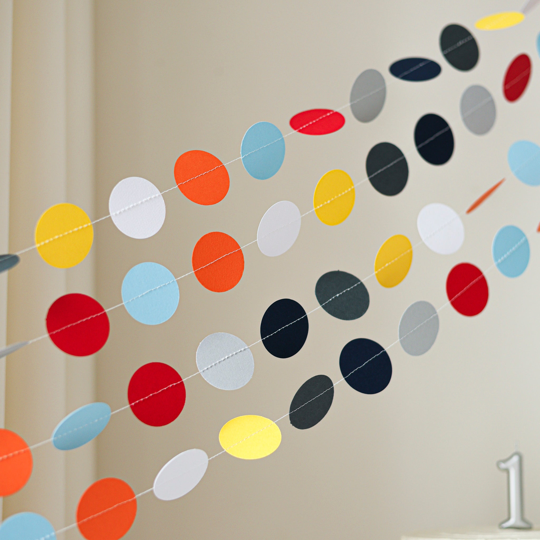 Space Garland - Boy 1st Birthday Decoration